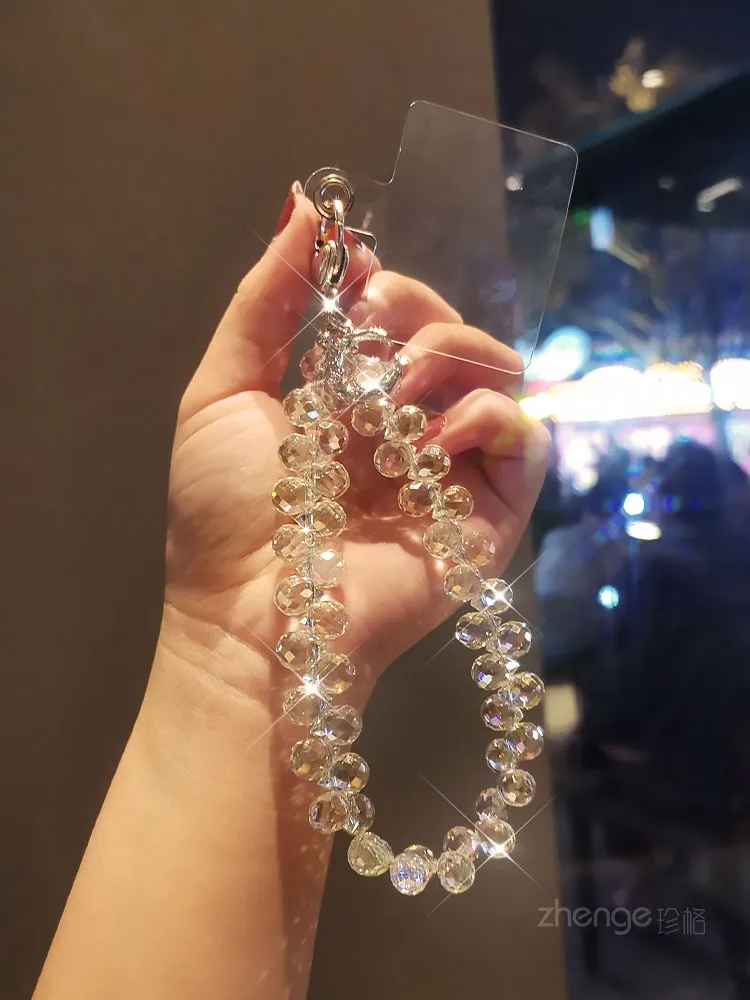 Handmade Crystal Water Drop Beads Mobile Phone Lanyard Women's Short Handle Chain Bracelet Fashion Geometry Pattern Pattern Ornaments display picture 22