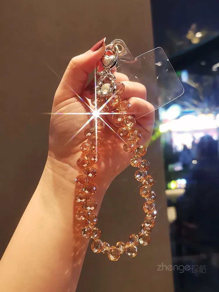 Handmade Crystal Water Drop Beads Mobile Phone Lanyard Women's Short Handle Chain Bracelet Fashion Geometry Pattern Pattern Ornaments display picture 24