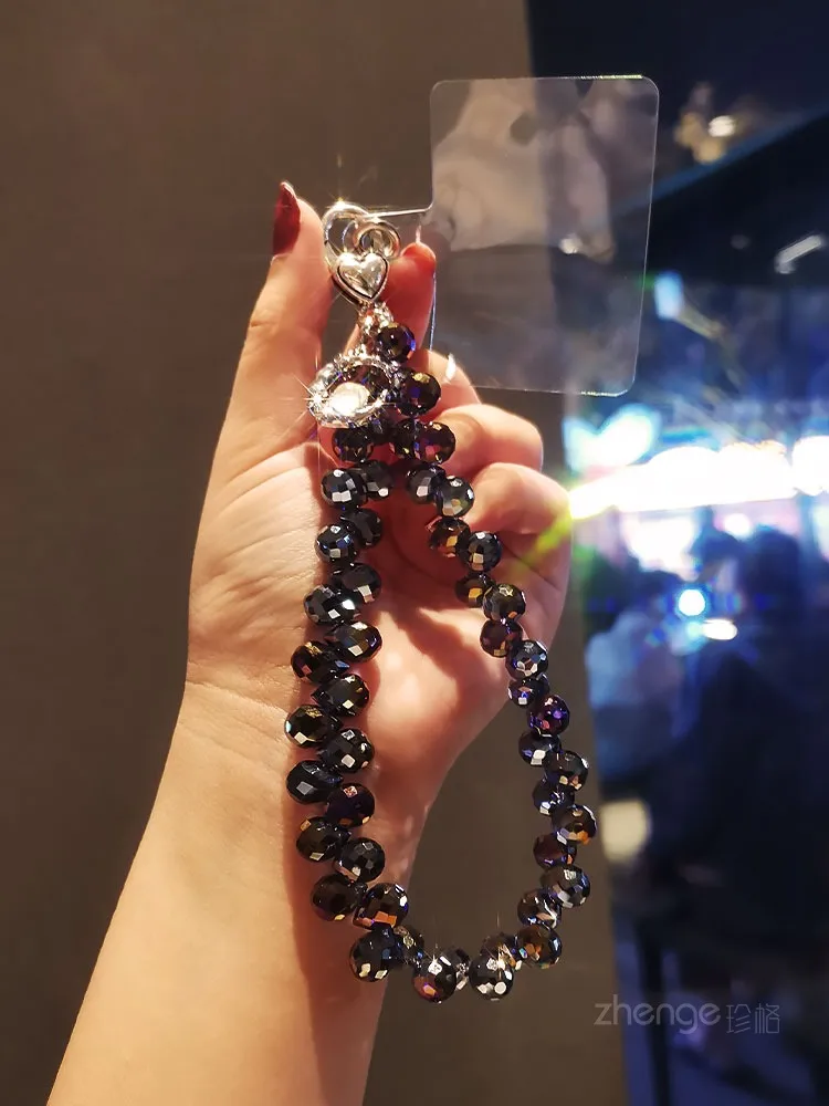 Handmade Crystal Water Drop Beads Mobile Phone Lanyard Women's Short Handle Chain Bracelet Fashion Geometry Pattern Pattern Ornaments display picture 26
