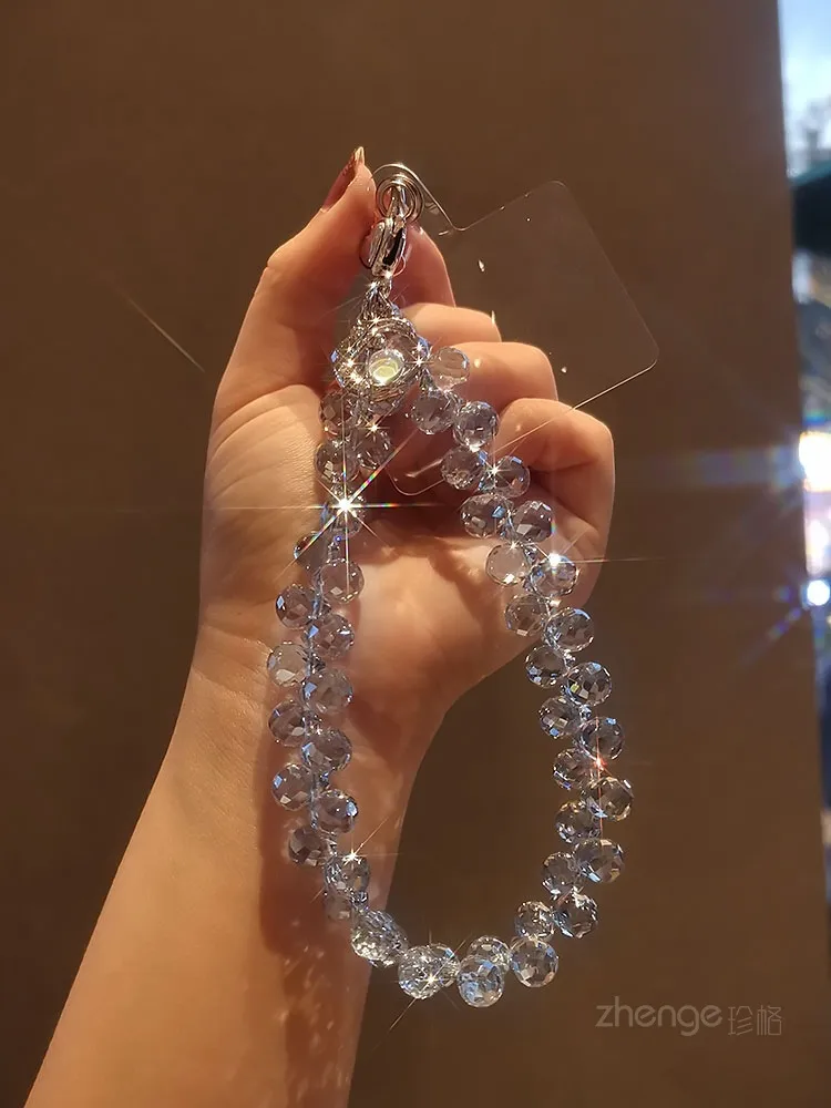 Handmade Crystal Water Drop Beads Mobile Phone Lanyard Women's Short Handle Chain Bracelet Fashion Geometry Pattern Pattern Ornaments display picture 29