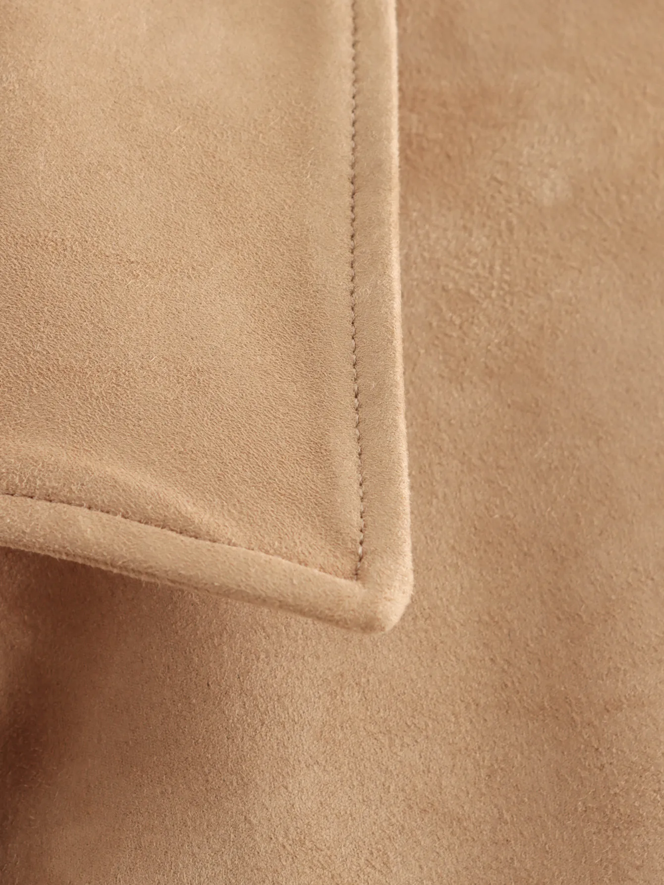 Fashionable Short Leather Jacket Women's Elegant Style With Big Pockets Polyester Fabric Long Sleeve Pure Color Outerwear display picture 9