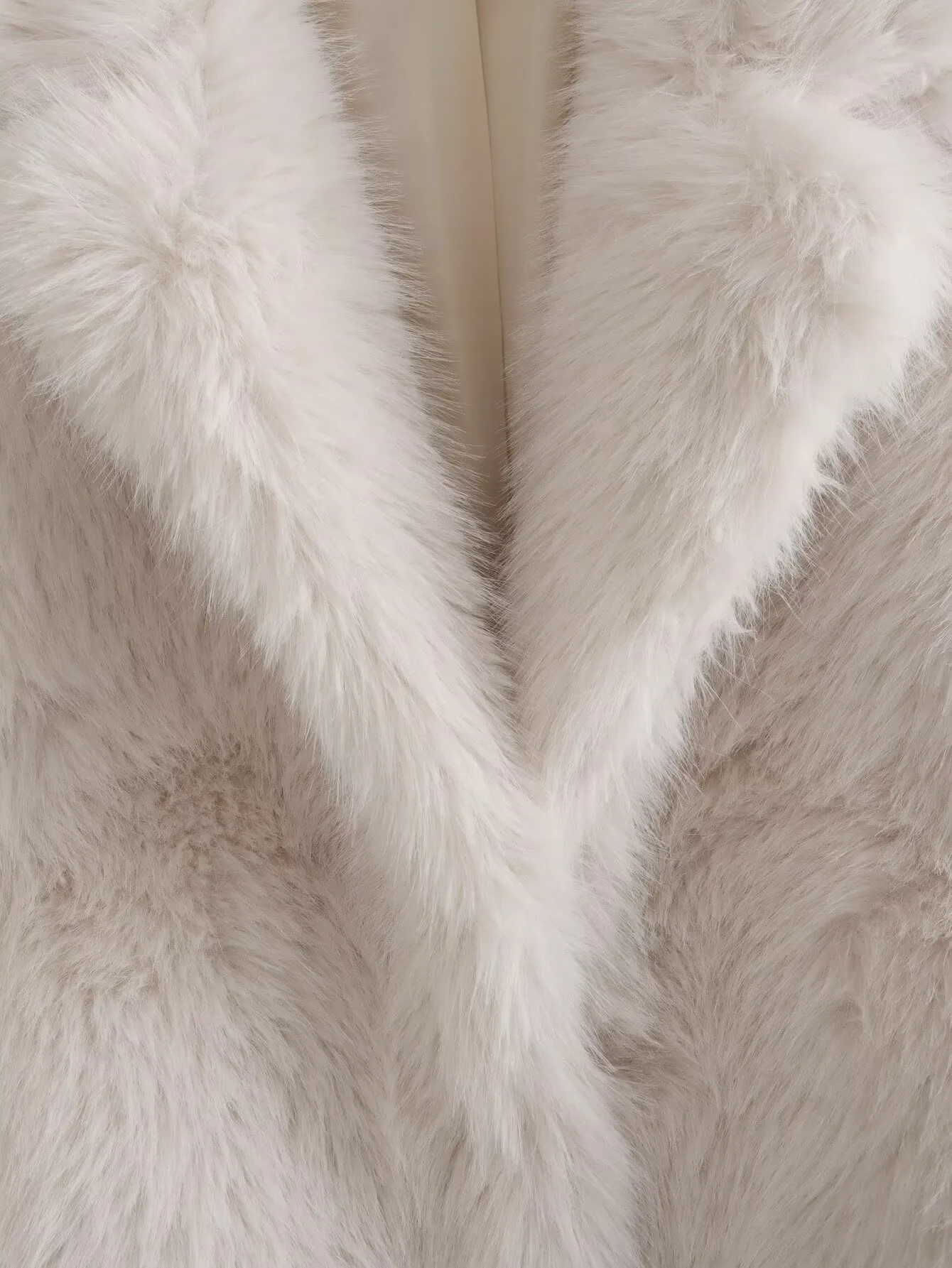 Casual Fashionable Artificial Fur Effect Women's Coat Elegant Zipper Closure Polyester Short Outerwear For Ladies display picture 8