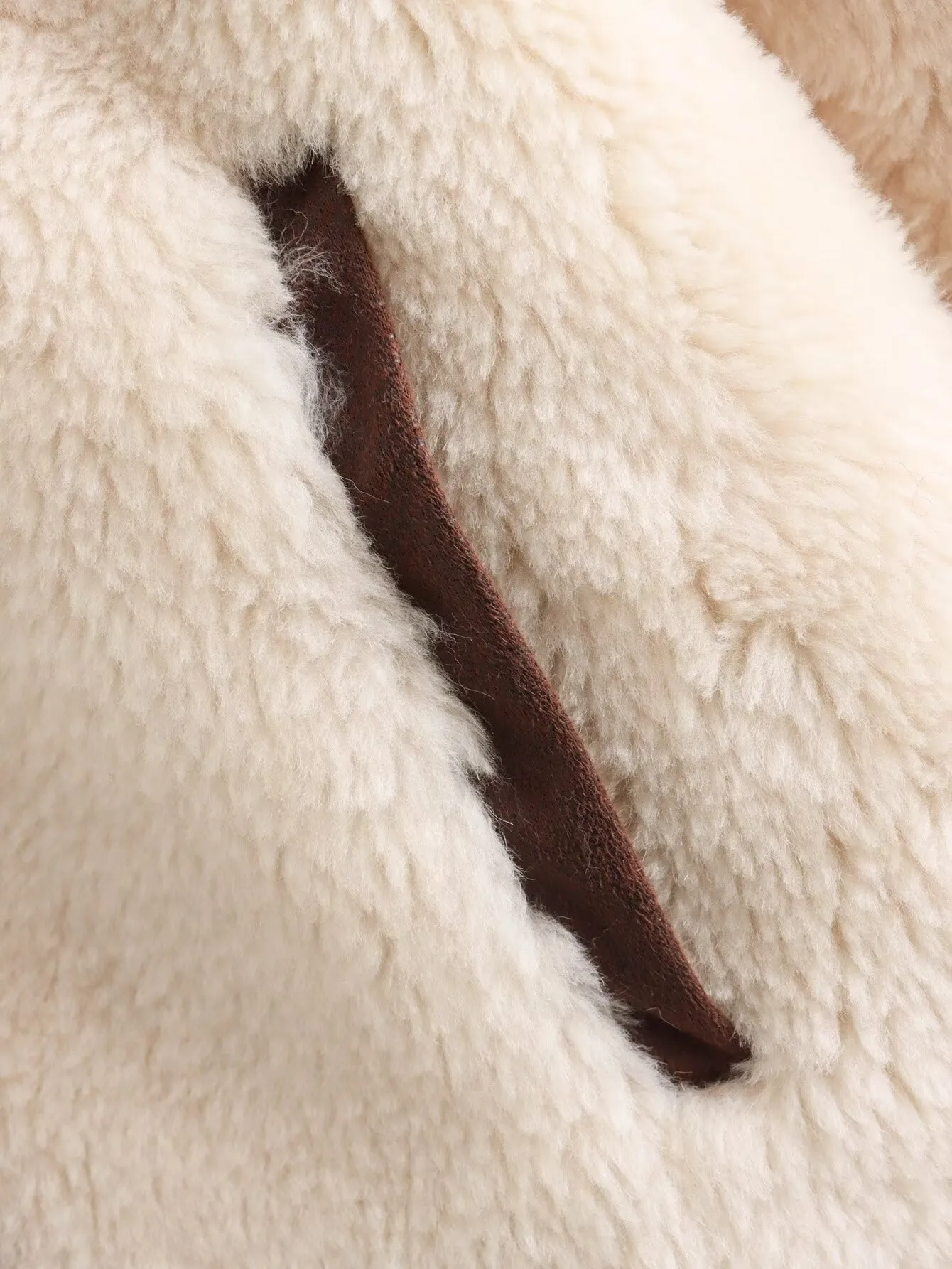 Fashionable Casual Short Plush Lined Leather And Fur Jacket Women's Elegant Long Sleeve Stand Collar Outerwear Single Button display picture 13