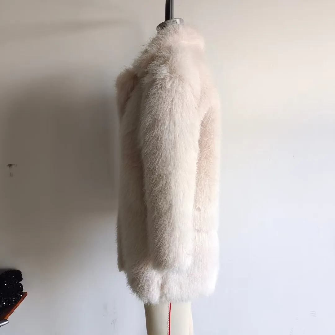 Casual Fashionable Artificial Fur Effect Women's Coat Elegant Zipper Closure Polyester Short Outerwear For Ladies display picture 18