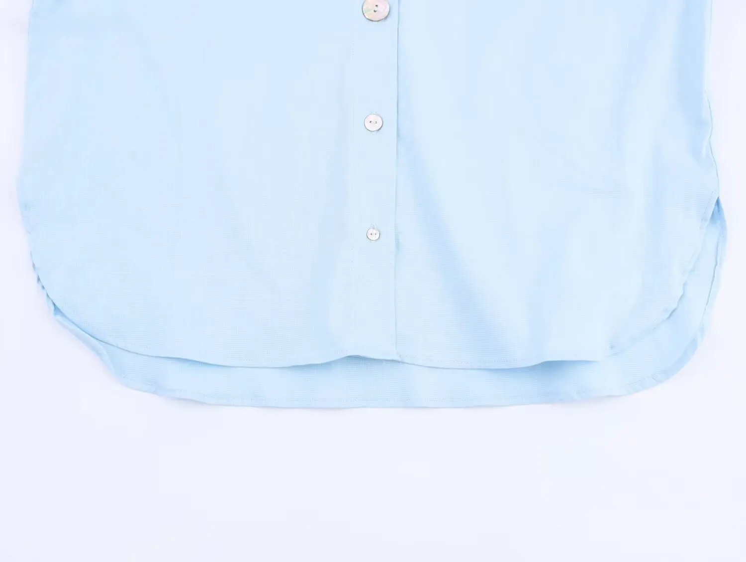 Elegant Pure Color Button Decorated Patchwork Linen Shirt  Women's Fashion Trendy Long Sleeve Shirt display picture 11