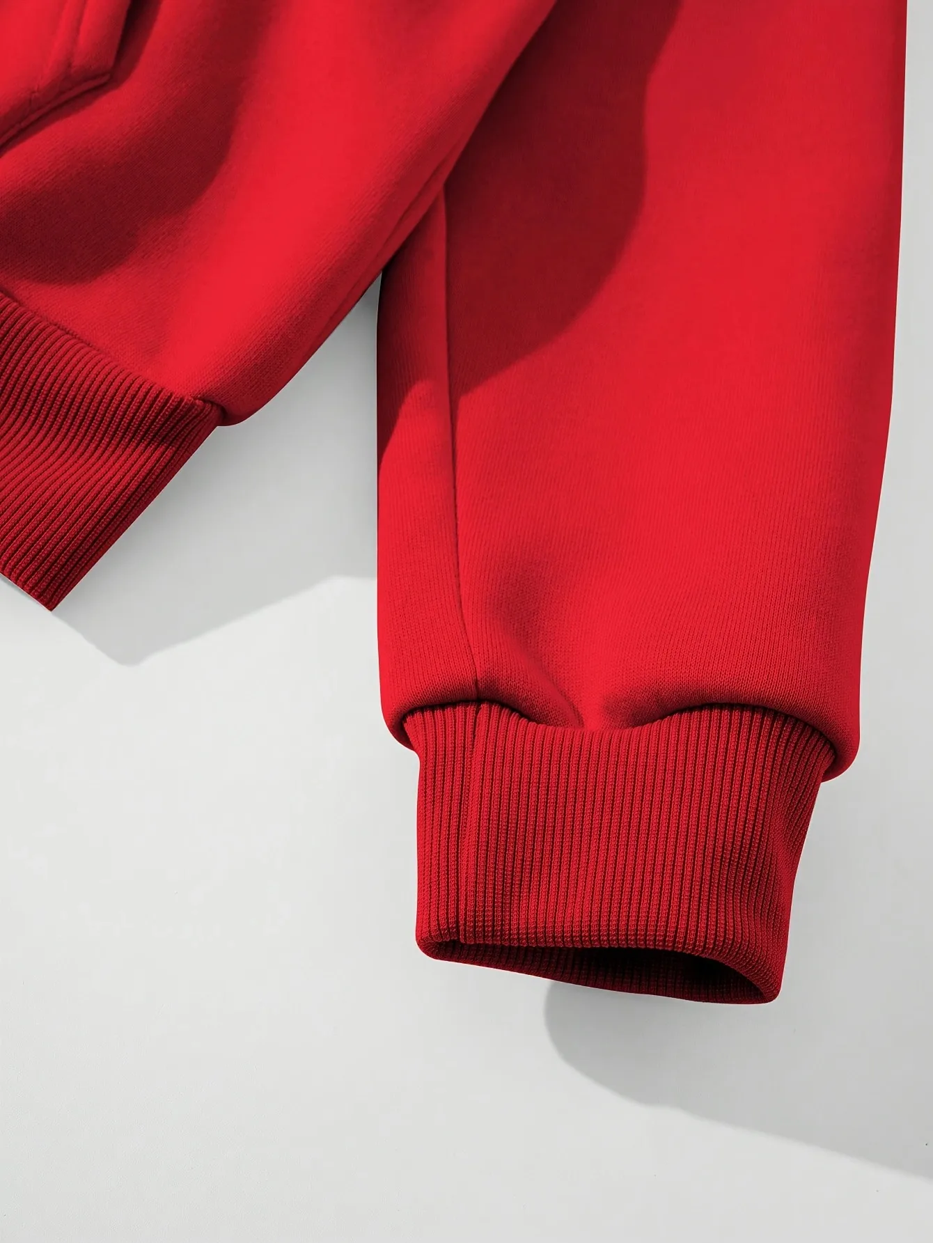 Casual Fashion Zipper Neck Sweatshirt Red Women's Long Sleeve Polyester Fabric Round Neck Winter And Autumn Season Regular Fit display picture 5
