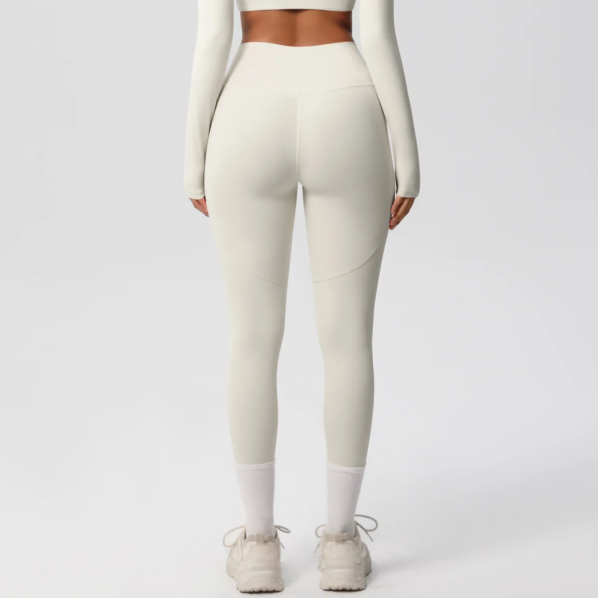 New Pure Color Double-Sided Brushed High-Waist Yoga Pants Breathable Sports Running Fitness Gym Shorts Nylon Spandex Shorts display picture 82