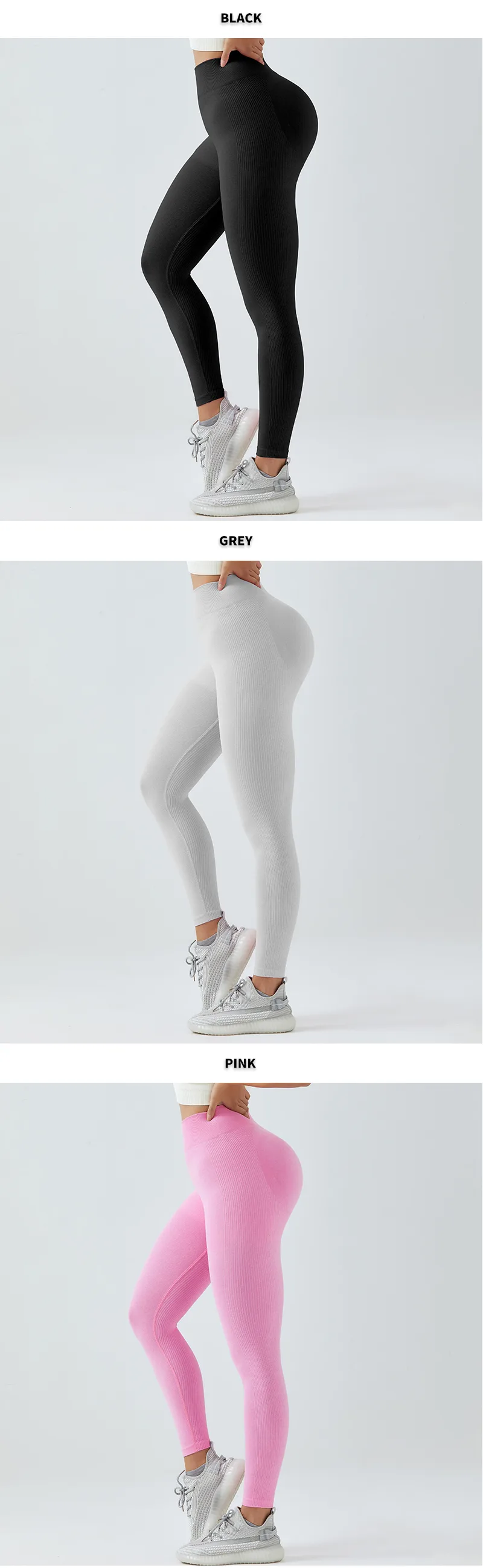 High-Waist Yoga Pants Women's Sport Sexy Elastic Fitness Running Outdoor Gym Training Four Seasons Long Trousers display picture 2