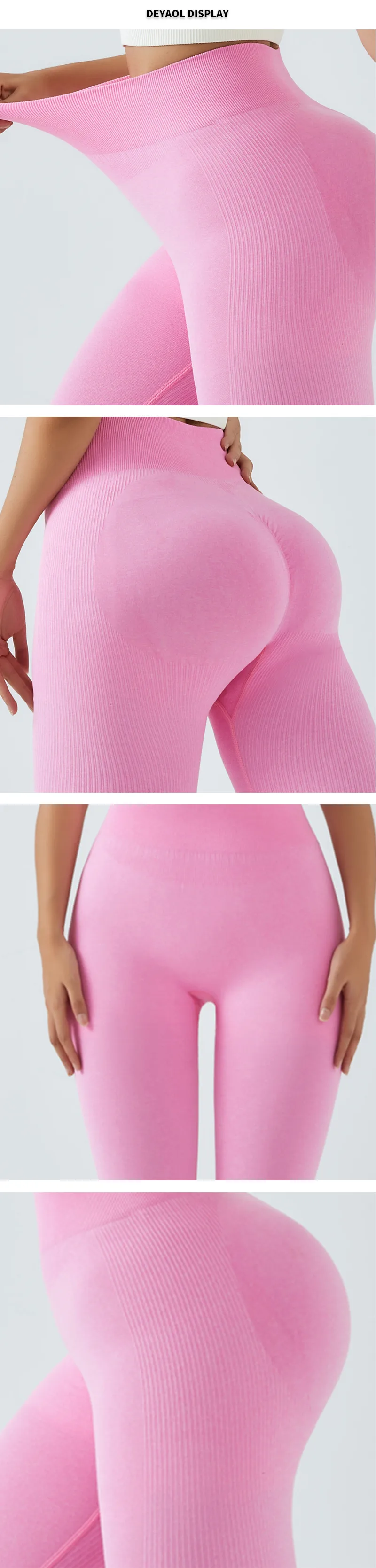 High-Waist Yoga Pants Women's Sport Sexy Elastic Fitness Running Outdoor Gym Training Four Seasons Long Trousers display picture 3