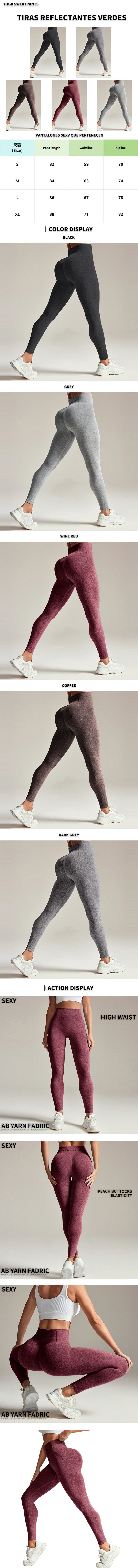 High-Waist Yoga Pants Women's Fitness Long Trousers Abdomen-Increasing Sports Style Elastic Breathable Gym Training Running Pants display picture 1