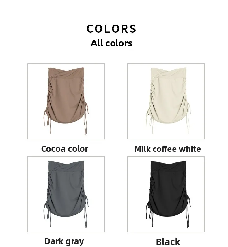 High Waist Drawstring Sports Mini Skirt Women Running Anti-Light Yoga Shorts Netball Entertainment Fitness Tennis Skirts display picture 2