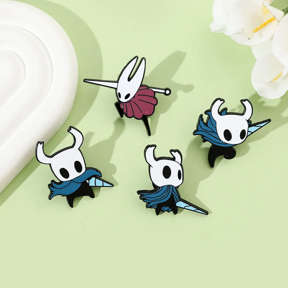 Cartoon Game Character Metal Badge Hollow Knight Chest Pin Bag Accessory Alloy Material Unisex Two-Dimensional Style display picture 13
