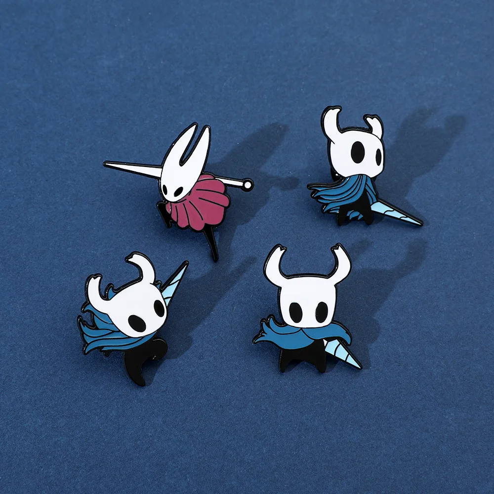 Cartoon Game Character Metal Badge Hollow Knight Chest Pin Bag Accessory Alloy Material Unisex Two-Dimensional Style display picture 6