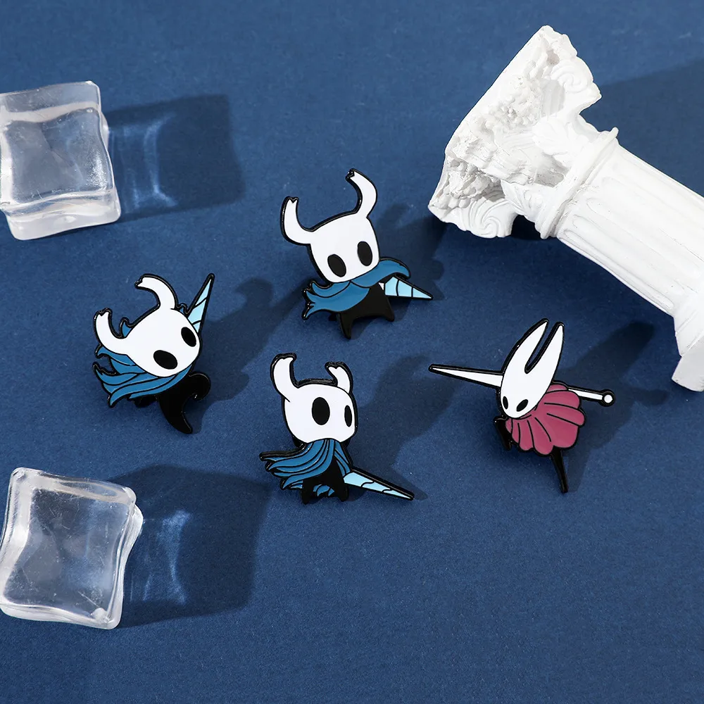Cartoon Game Character Metal Badge Hollow Knight Chest Pin Bag Accessory Alloy Material Unisex Two-Dimensional Style display picture 7