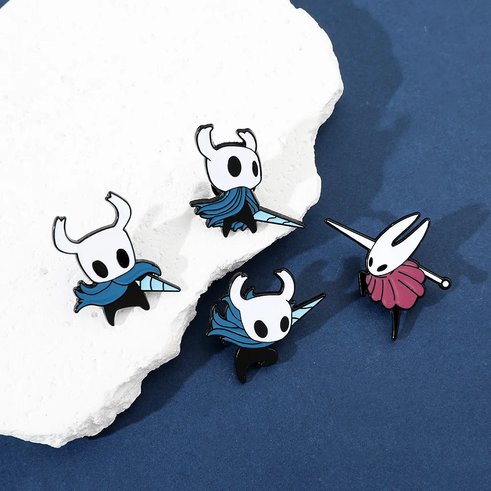 Cartoon Game Character Metal Badge Hollow Knight Chest Pin Bag Accessory Alloy Material Unisex Two-Dimensional Style display picture 8