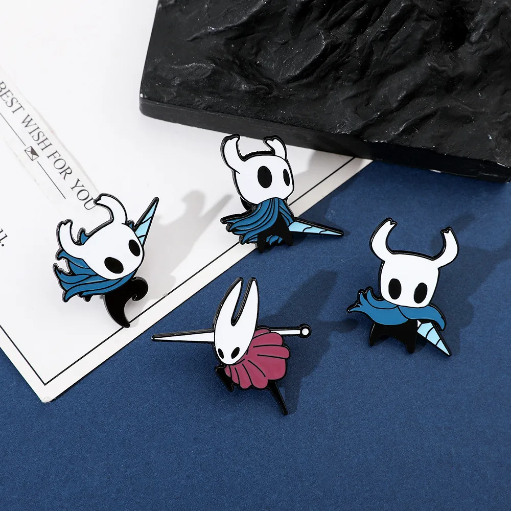 Cartoon Game Character Metal Badge Hollow Knight Chest Pin Bag Accessory Alloy Material Unisex Two-Dimensional Style display picture 9