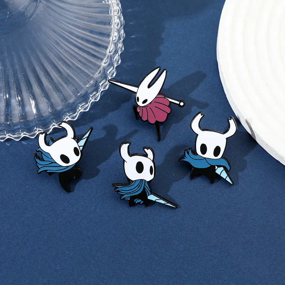 Cartoon Game Character Metal Badge Hollow Knight Chest Pin Bag Accessory Alloy Material Unisex Two-Dimensional Style display picture 11