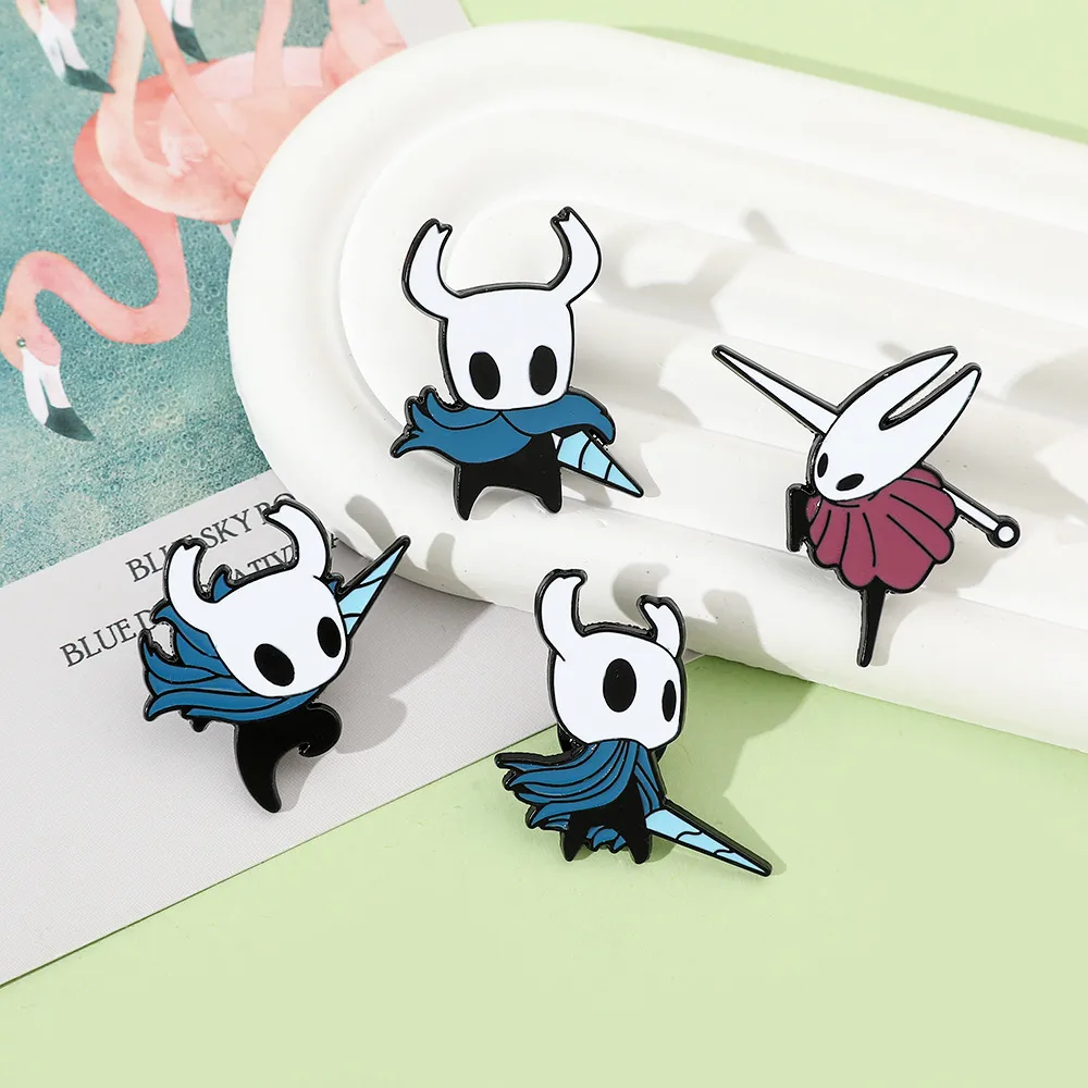 Cartoon Game Character Metal Badge Hollow Knight Chest Pin Bag Accessory Alloy Material Unisex Two-Dimensional Style display picture 16