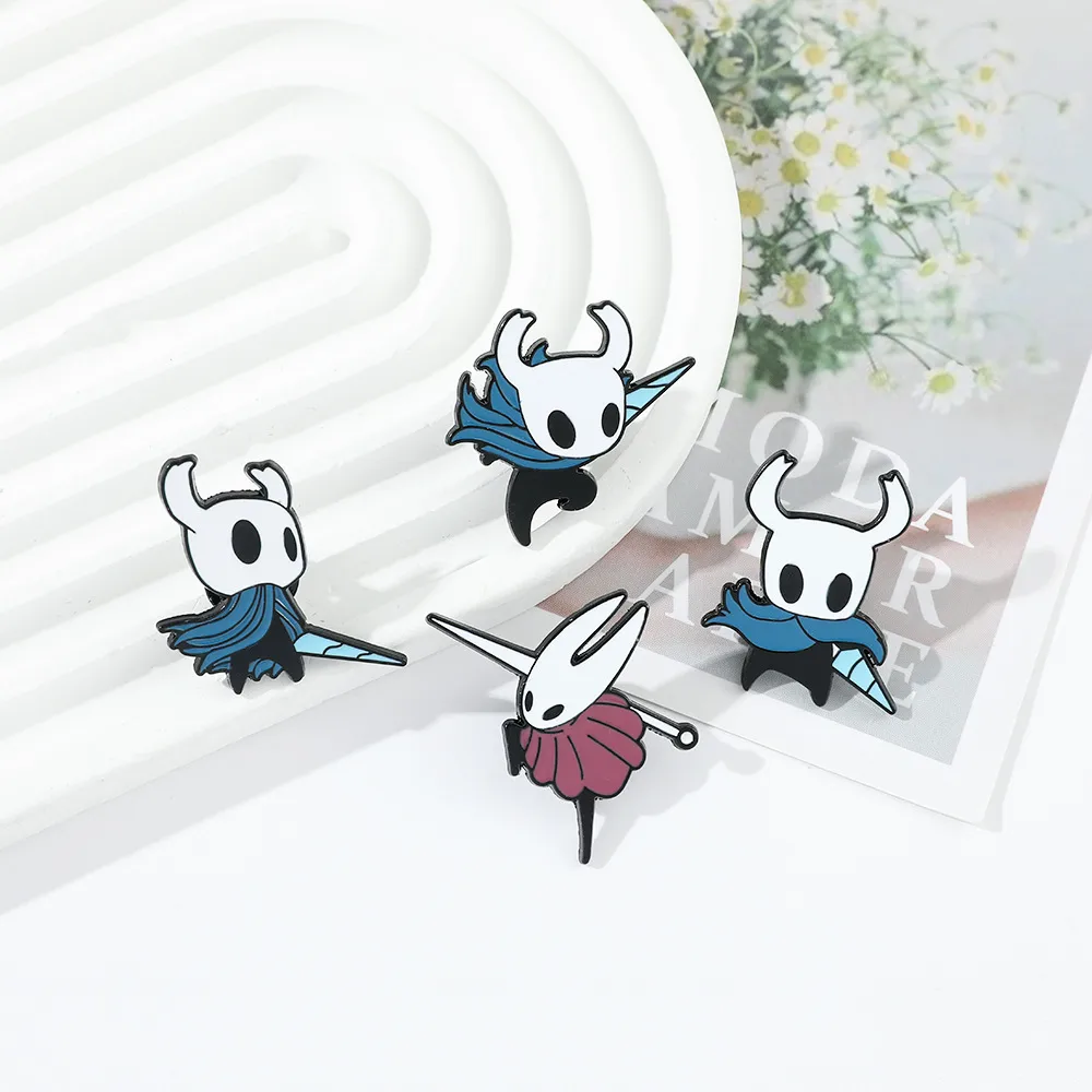 Cartoon Game Character Metal Badge Hollow Knight Chest Pin Bag Accessory Alloy Material Unisex Two-Dimensional Style display picture 27