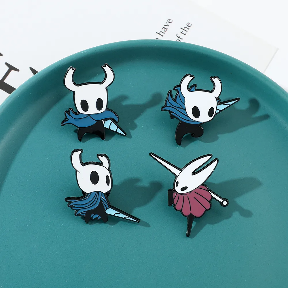 Cartoon Game Character Metal Badge Hollow Knight Chest Pin Bag Accessory Alloy Material Unisex Two-Dimensional Style display picture 28