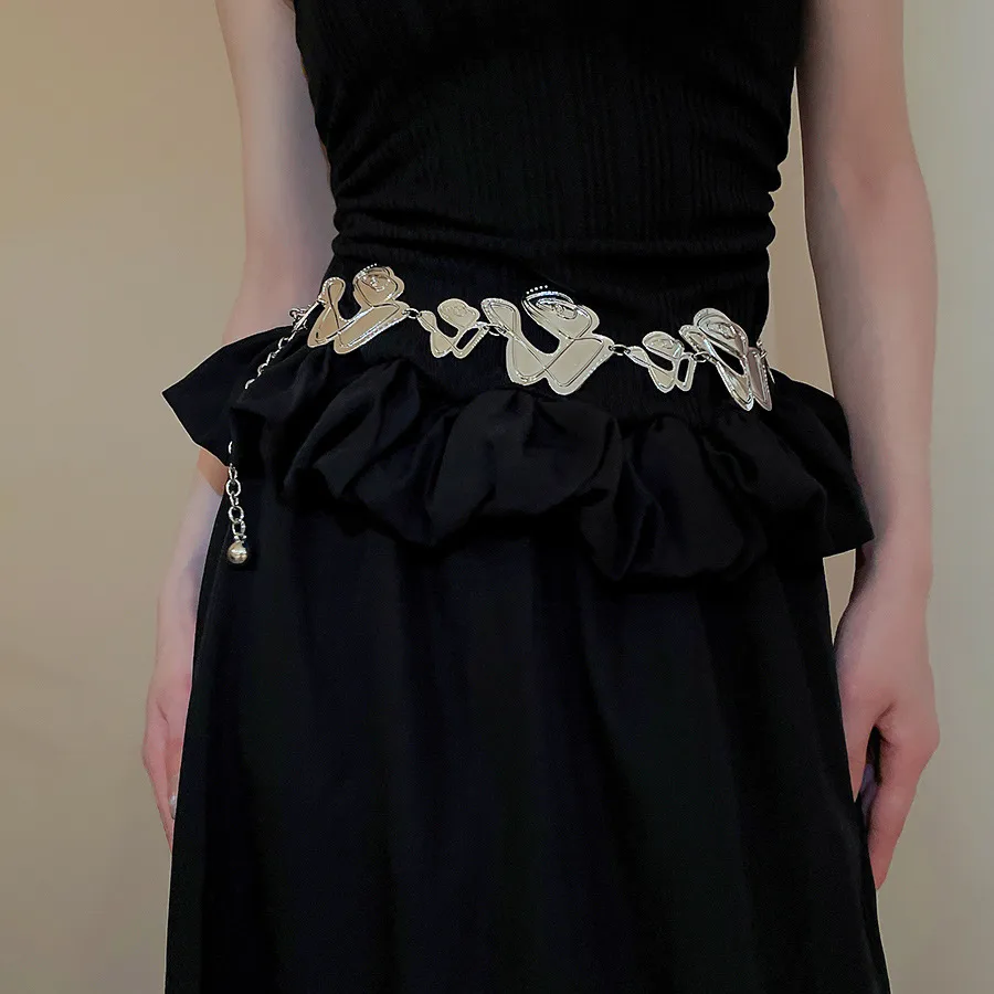 Bohemian Smooth Geometric Star Waist Chain Fashion Minimalist Cold Tone Versatile Belt Unique Design Sensation Waist Accessory display picture 12