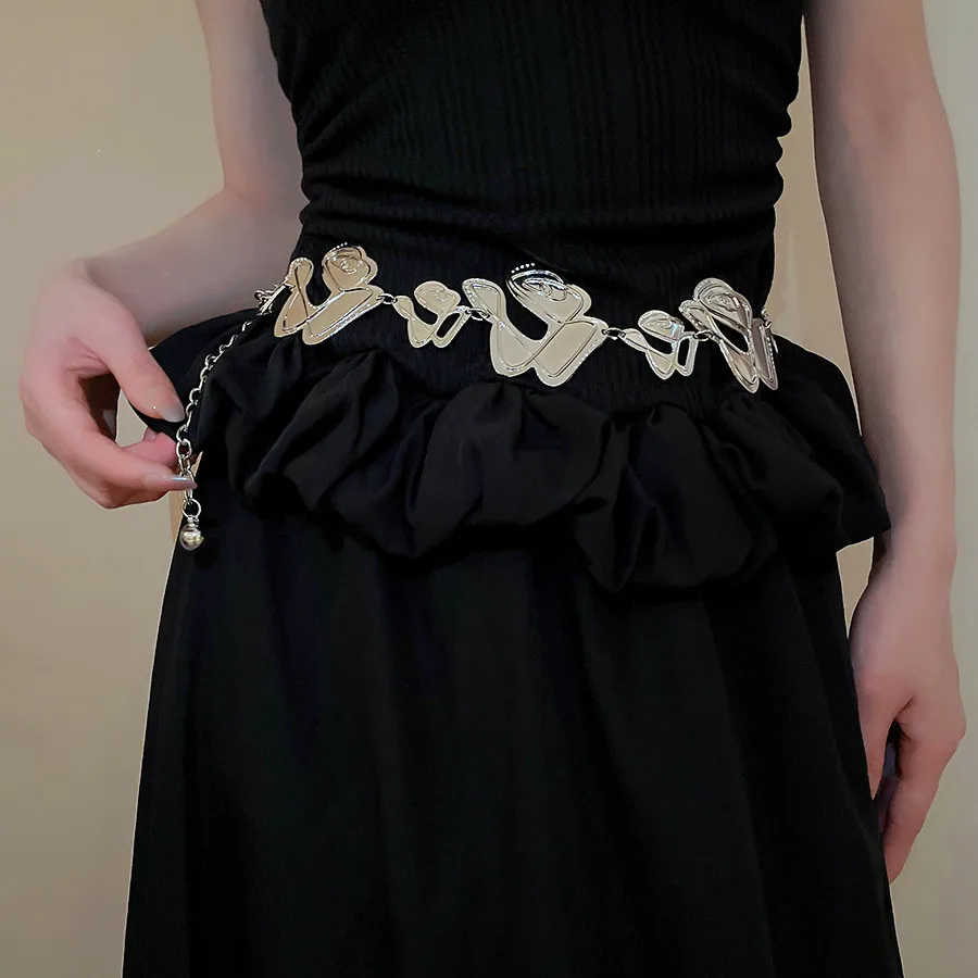 Bohemian Smooth Geometric Star Waist Chain Fashion Minimalist Cold Tone Versatile Belt Unique Design Sensation Waist Accessory display picture 14