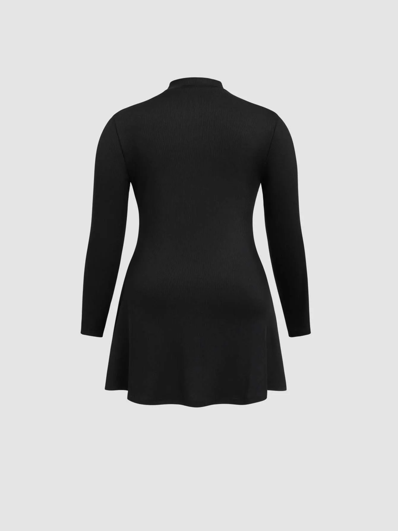 New   Plus Size Women's Clothing Sexy Cutout Dress Fall/Winter Slim Long Sleeve A- Line Skirt display picture 7