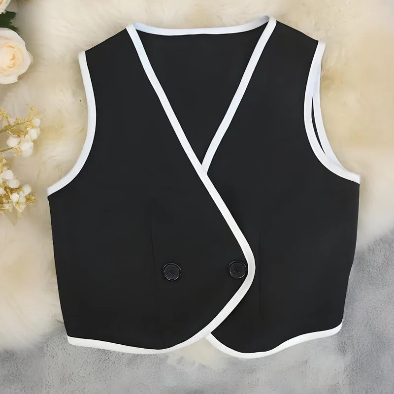 Elegant Solid Color Sleeveless Vest Top  Style Women's Fashion Pure Color V-neck Knittedwear display picture 2
