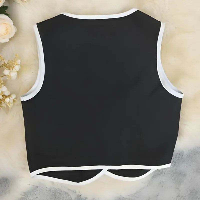Elegant Solid Color Sleeveless Vest Top  Style Women's Fashion Pure Color V-neck Knittedwear display picture 3