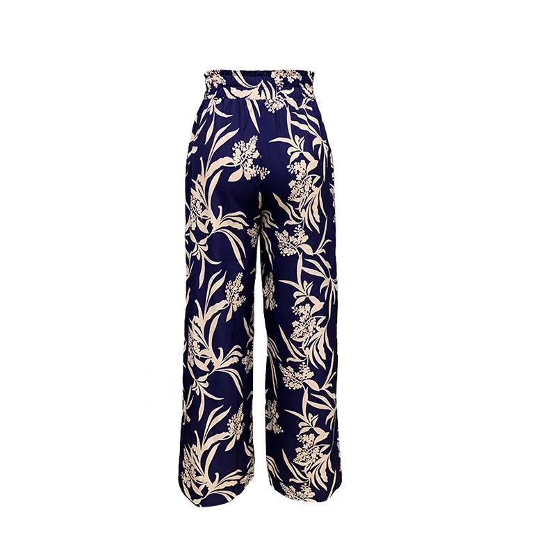 Fashionable High Waist Loose Straight Leg Casual Pants Women's Elastic Fabric Four-Dimensional Stretch Polyester Lyocell display picture 10