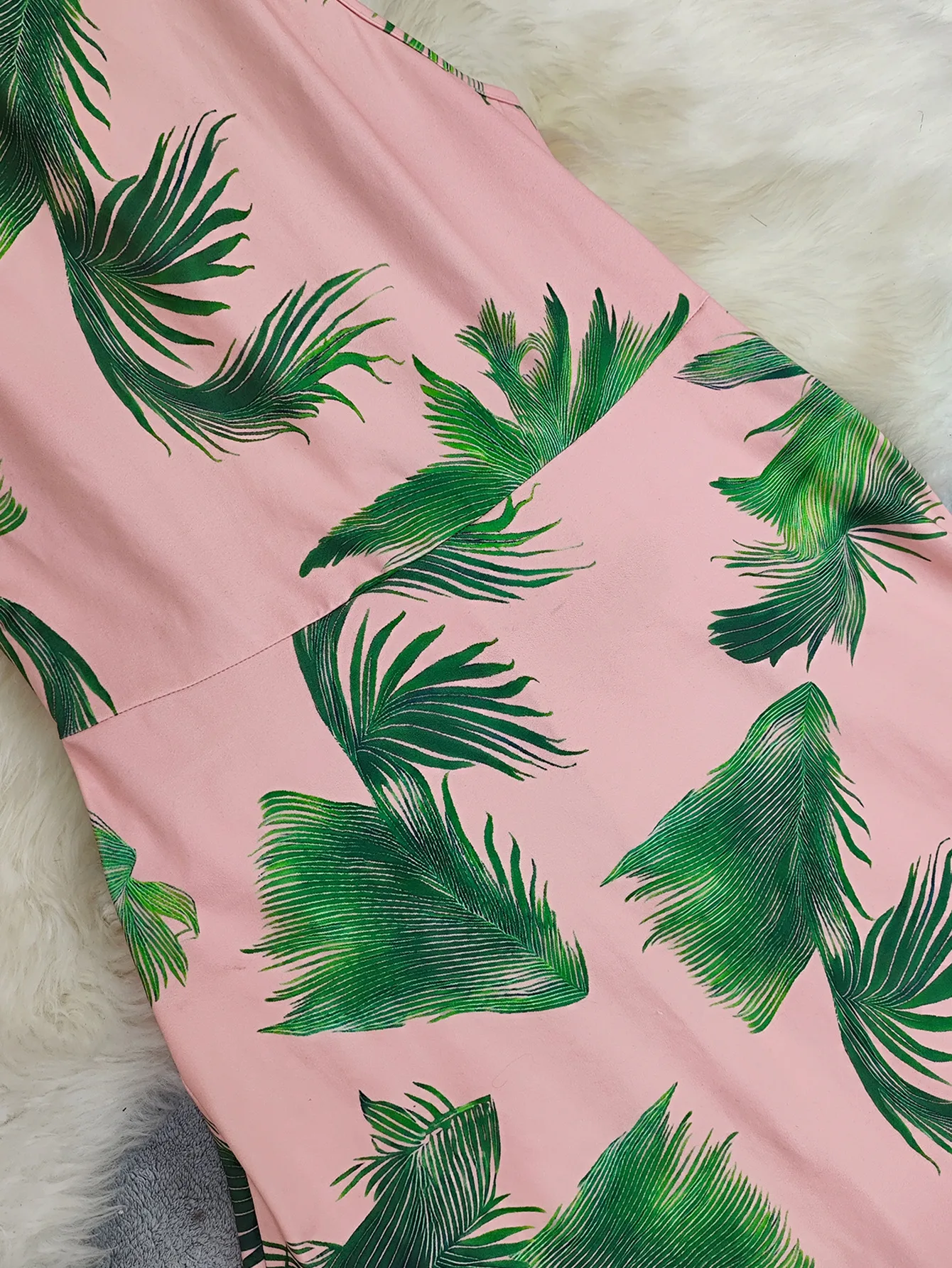 Elegant High Waist Printed Maxi Dress Sexy Sleeveless Necktie European Style Women's Fashion Dress Geometric Pattern Commute Style display picture 4