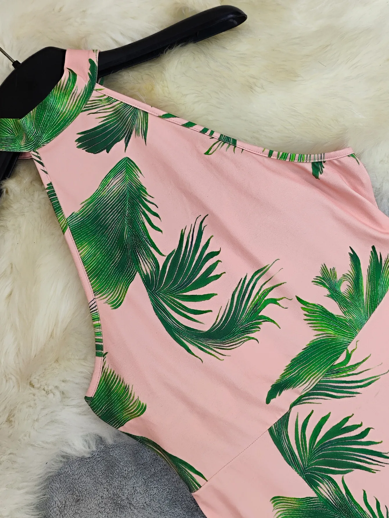 Elegant High Waist Printed Maxi Dress Sexy Sleeveless Necktie European Style Women's Fashion Dress Geometric Pattern Commute Style display picture 5