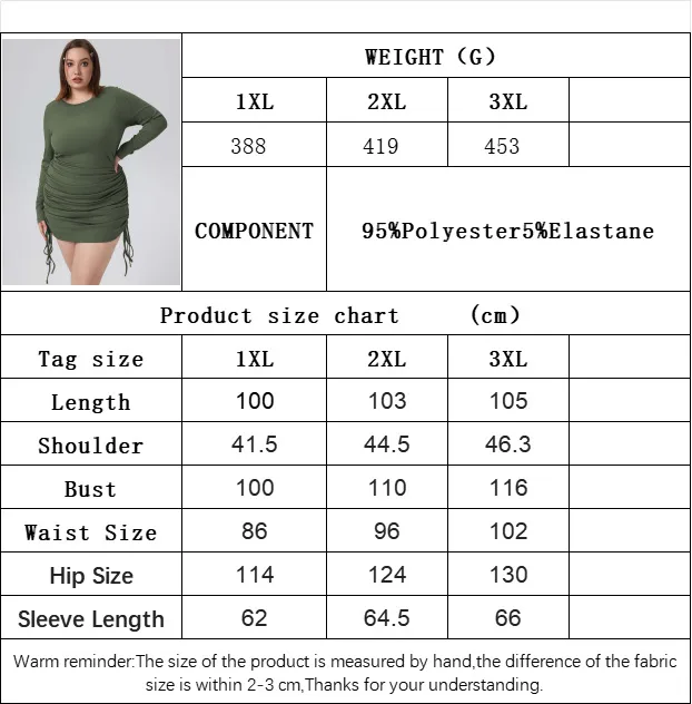 Autumn And Winter New Foreign Trade   Plus Size Women's Clothes Simple Elegant Dress Round Neck Pullover Skirt display picture 1