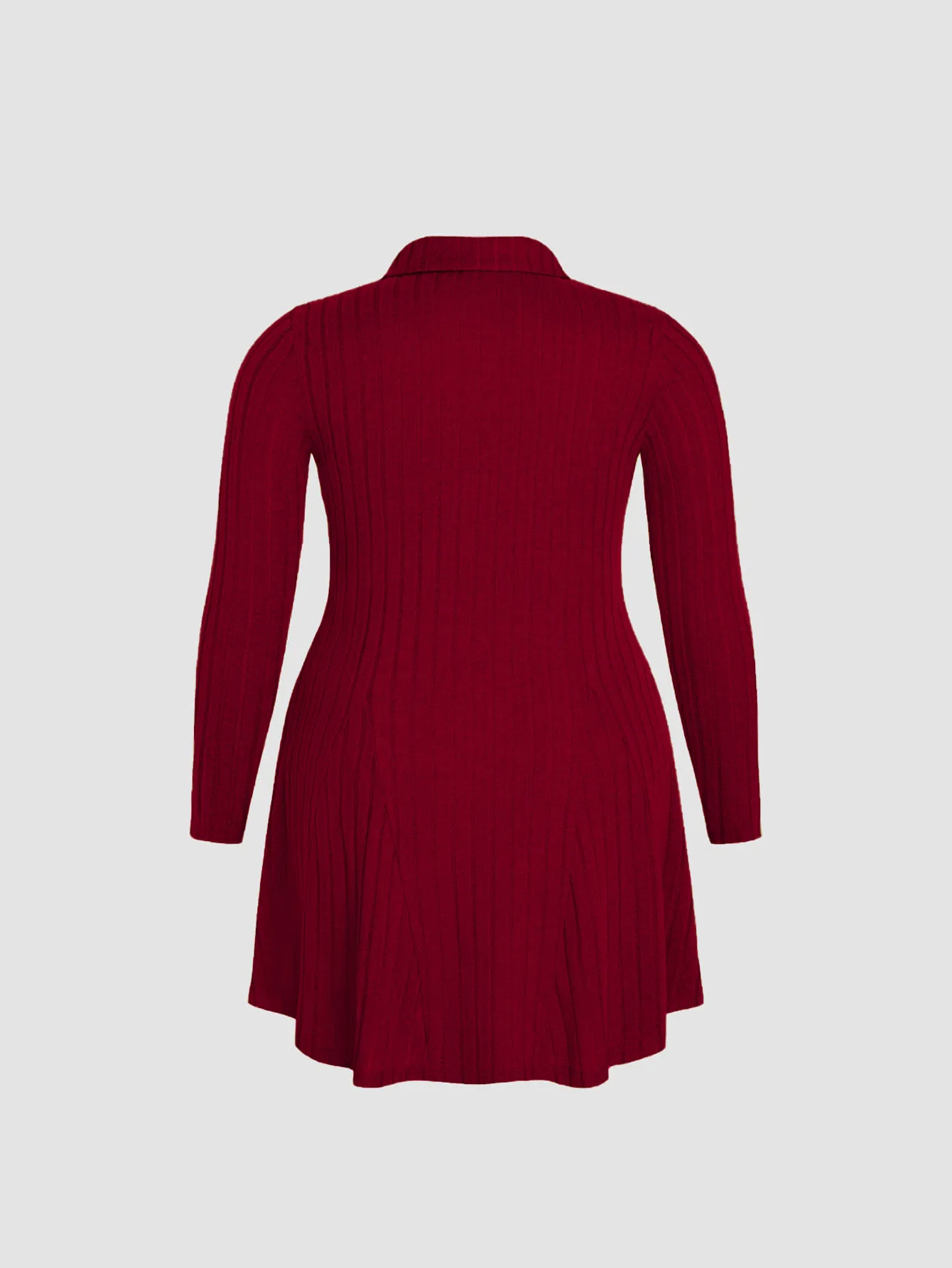 International Station  Women's Clothing Adult Lady Like Woman Commute Style Red Dress Autumn And Winter Fashion All-Matching A- Line Skirt display picture 7