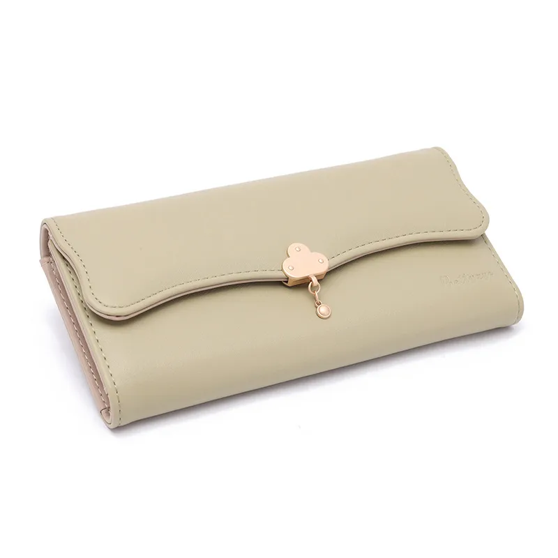 Wallet Women's High Sense  New Women's Three Folding Coin Purse Card Holder Girl Heart Student Long Wallet display picture 7