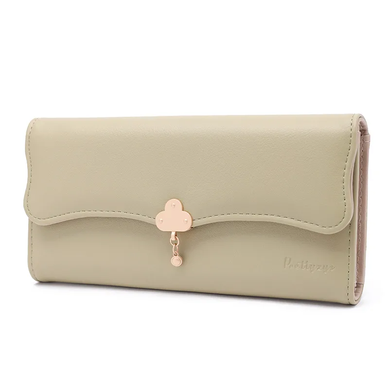 Wallet Women's High Sense  New Women's Three Folding Coin Purse Card Holder Girl Heart Student Long Wallet display picture 4