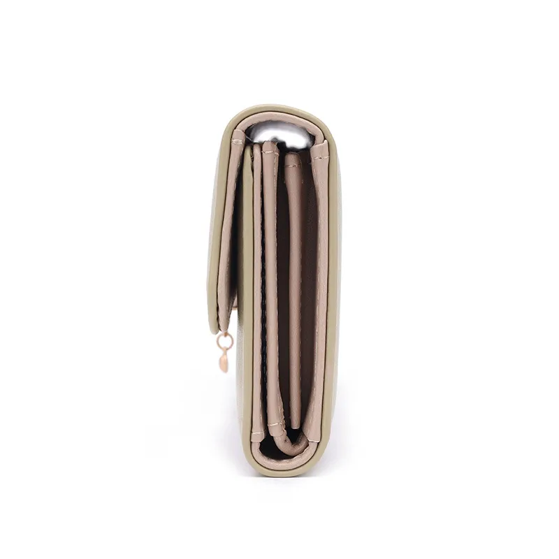 Wallet Women's High Sense  New Women's Three Folding Coin Purse Card Holder Girl Heart Student Long Wallet display picture 6