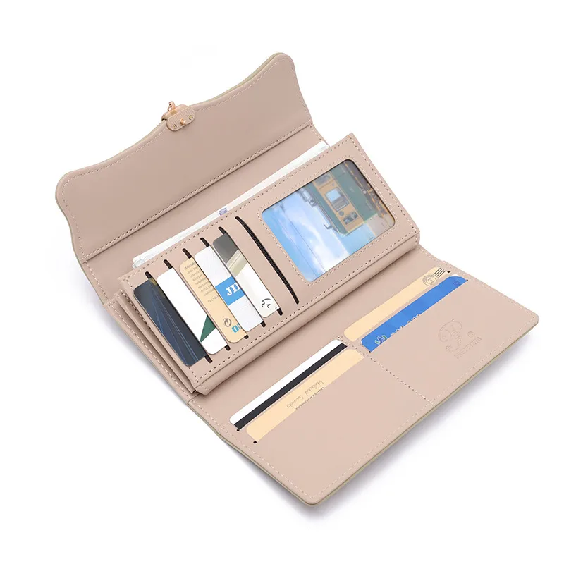 Wallet Women's High Sense  New Women's Three Folding Coin Purse Card Holder Girl Heart Student Long Wallet display picture 11