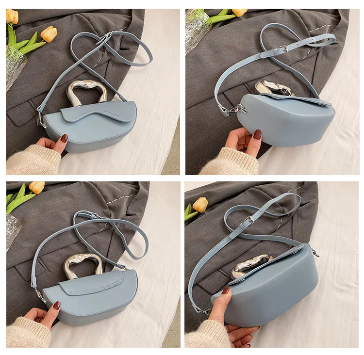 Cute New Handbag High-Grade Simple Casual Shoulder Messenger Bag Fresh Sweet Underarm Bag For Women display picture 2