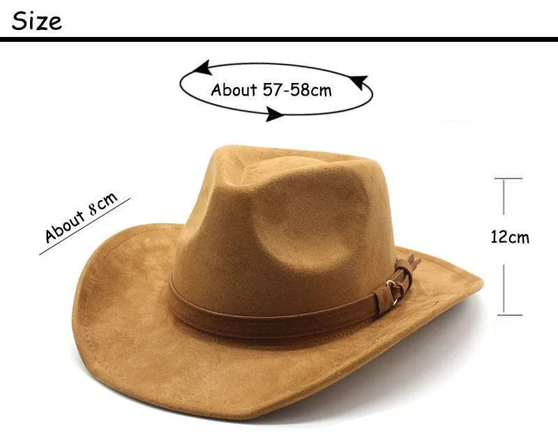 New European Style Woolen Suede Men Women Couple Hats Western Cowboy Gift Hats Printed Design Other Printing Hats display picture 2