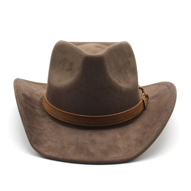 New European Style Woolen Suede Men Women Couple Hats Western Cowboy Gift Hats Printed Design Other Printing Hats display picture 5