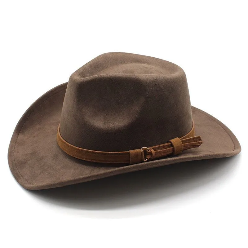 New European Style Woolen Suede Men Women Couple Hats Western Cowboy Gift Hats Printed Design Other Printing Hats display picture 6