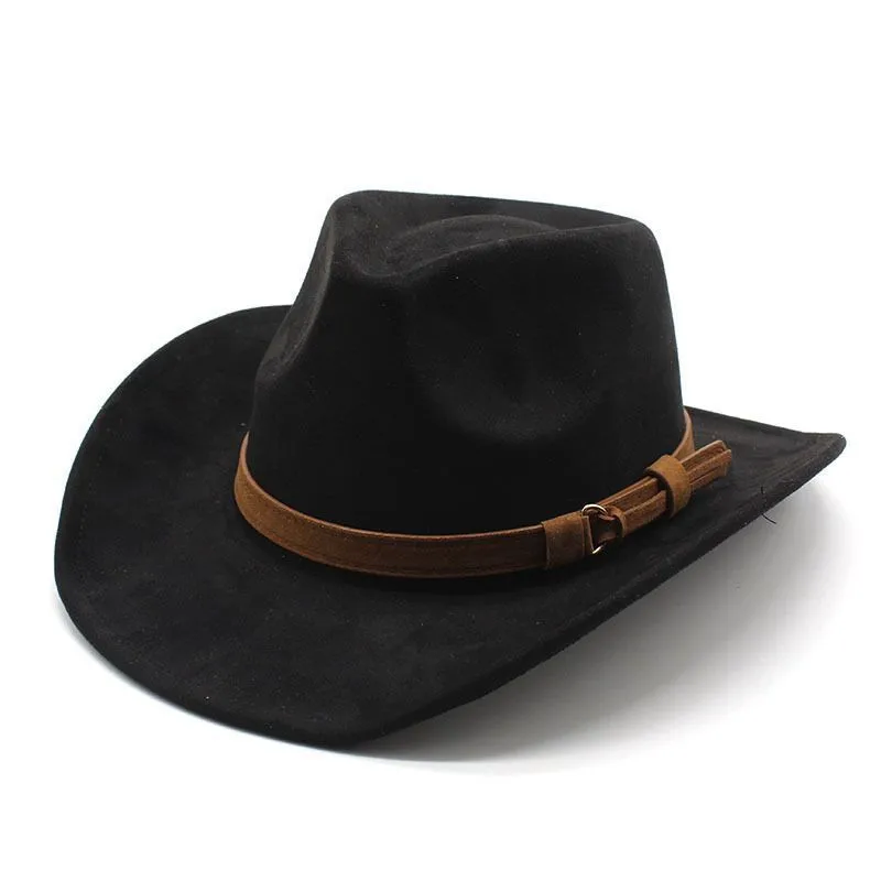 New European Style Woolen Suede Men Women Couple Hats Western Cowboy Gift Hats Printed Design Other Printing Hats display picture 8