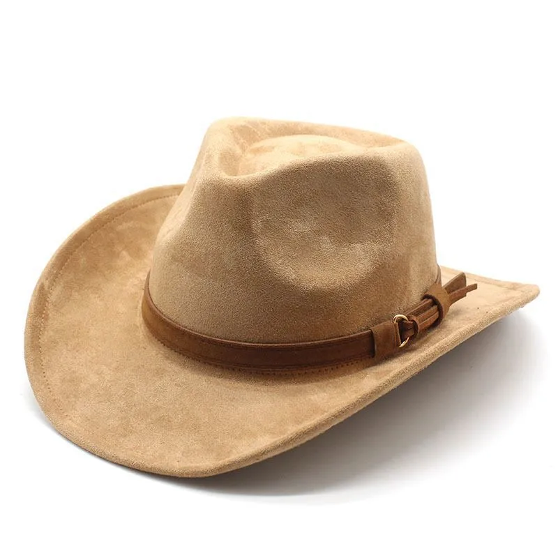 New European Style Woolen Suede Men Women Couple Hats Western Cowboy Gift Hats Printed Design Other Printing Hats display picture 9