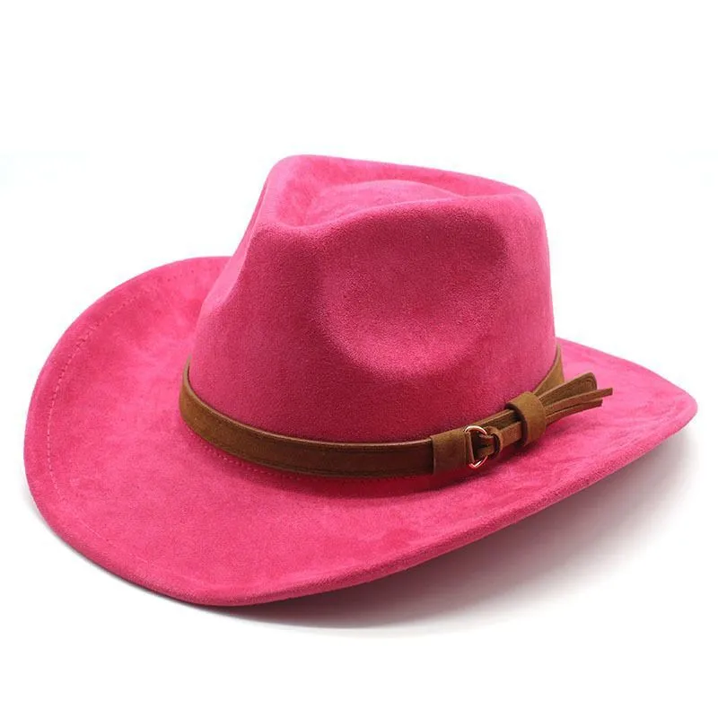 New European Style Woolen Suede Men Women Couple Hats Western Cowboy Gift Hats Printed Design Other Printing Hats display picture 10