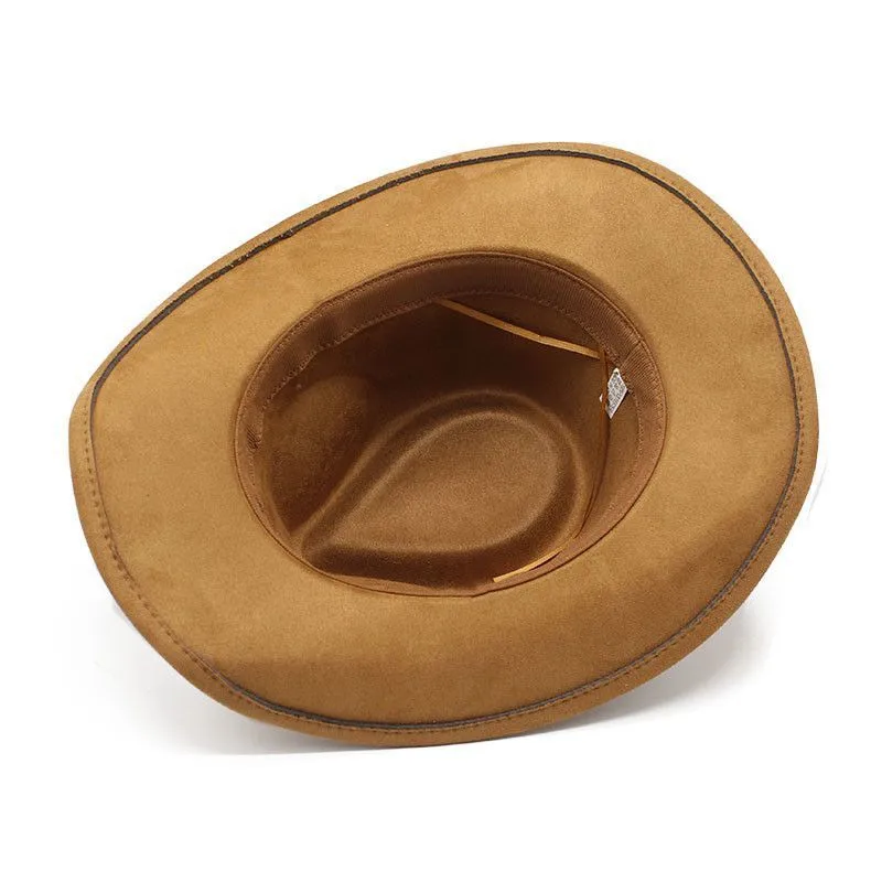 New European Style Woolen Suede Men Women Couple Hats Western Cowboy Gift Hats Printed Design Other Printing Hats display picture 11