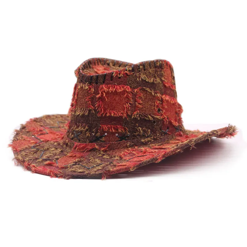 Sweet Cool Western Cowboy Hat For Women Spring Autumn Vintage Furry Knight Hat Outdoor Camping Holiday Sunshade Jazz Style display picture 2