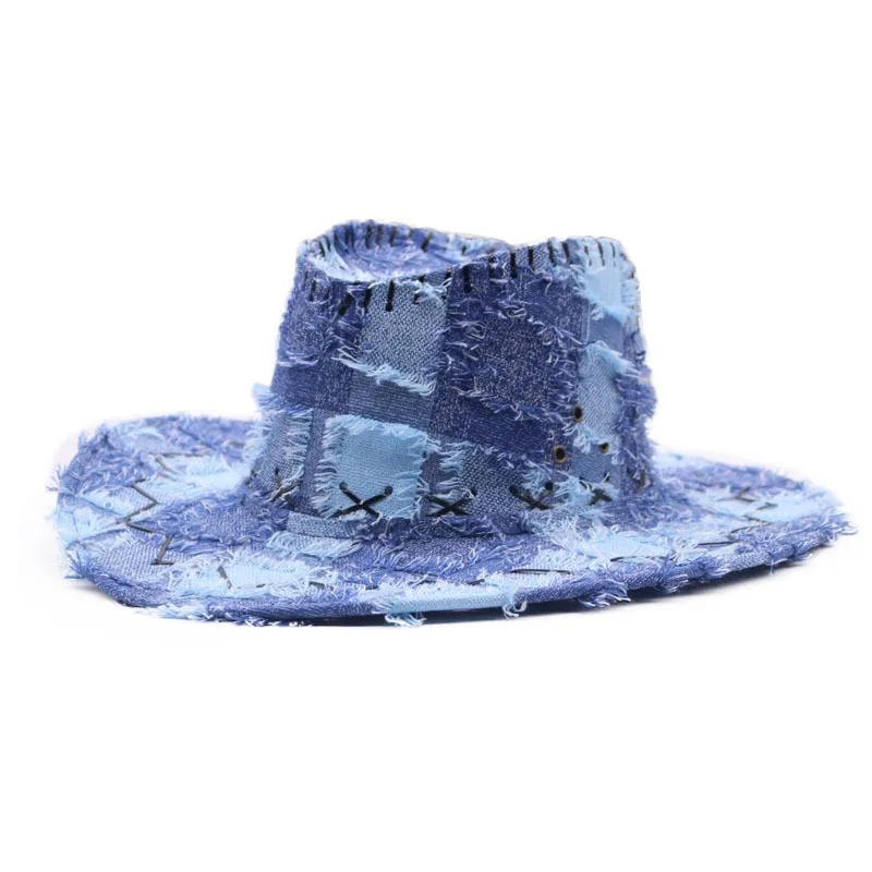 Sweet Cool Western Cowboy Hat For Women Spring Autumn Vintage Furry Knight Hat Outdoor Camping Holiday Sunshade Jazz Style display picture 3