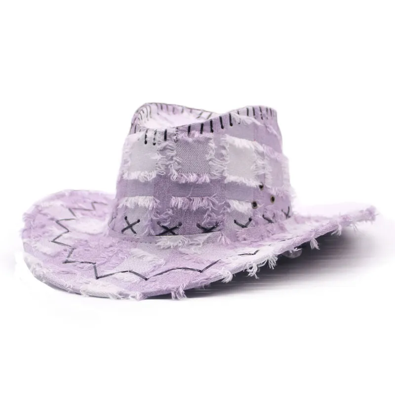 Sweet Cool Western Cowboy Hat For Women Spring Autumn Vintage Furry Knight Hat Outdoor Camping Holiday Sunshade Jazz Style display picture 4