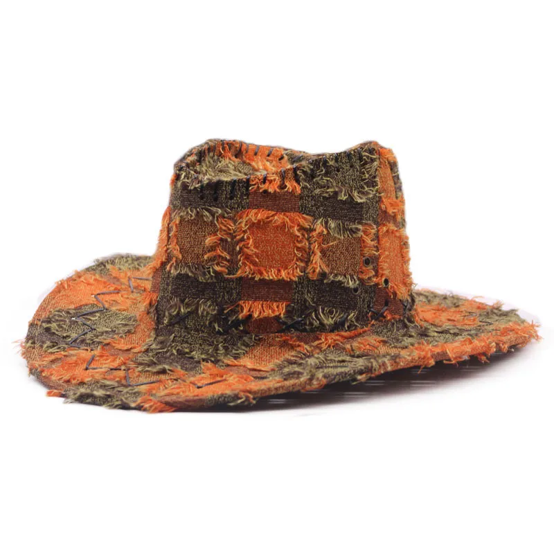 Sweet Cool Western Cowboy Hat For Women Spring Autumn Vintage Furry Knight Hat Outdoor Camping Holiday Sunshade Jazz Style display picture 6